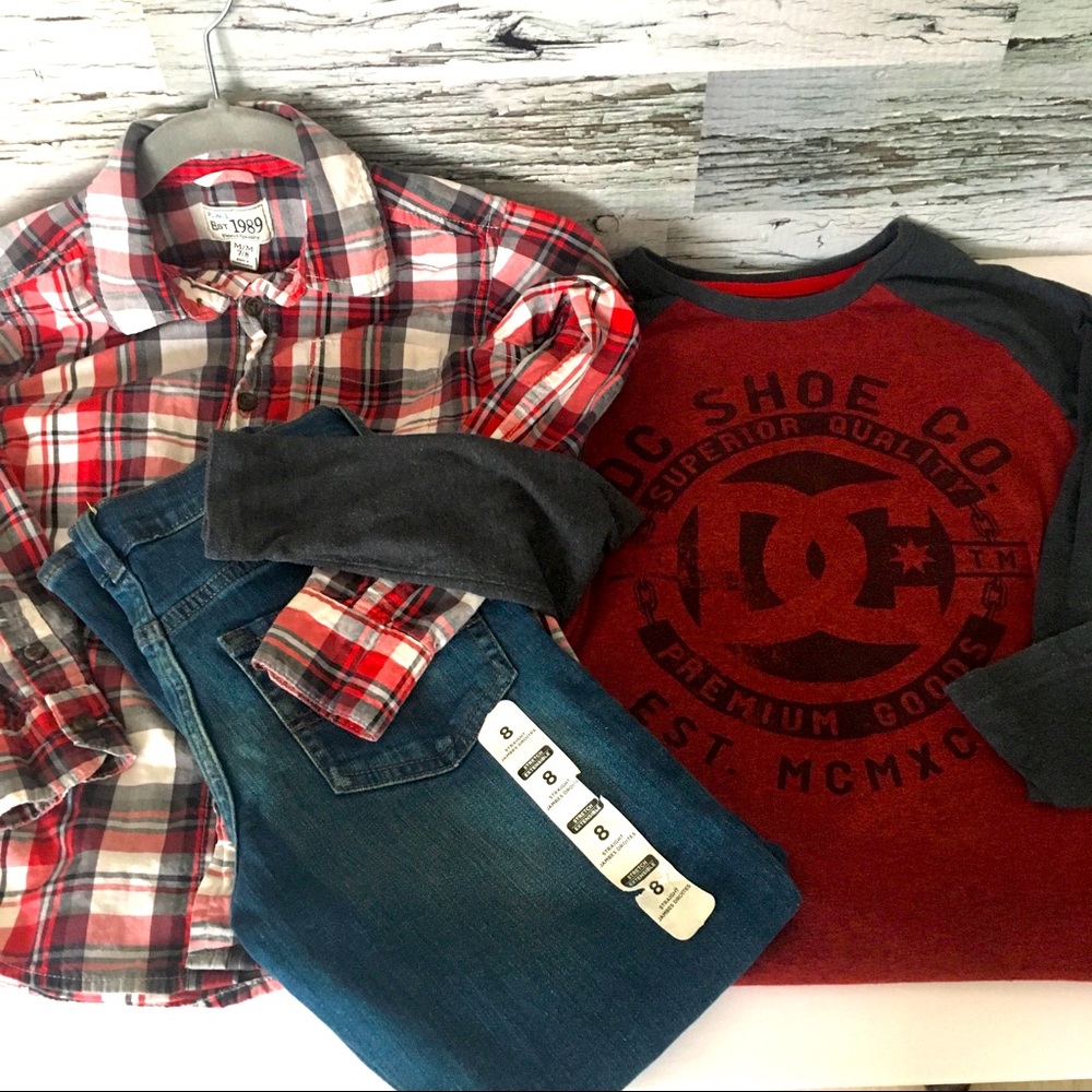 Boys Jean and Shirt Set